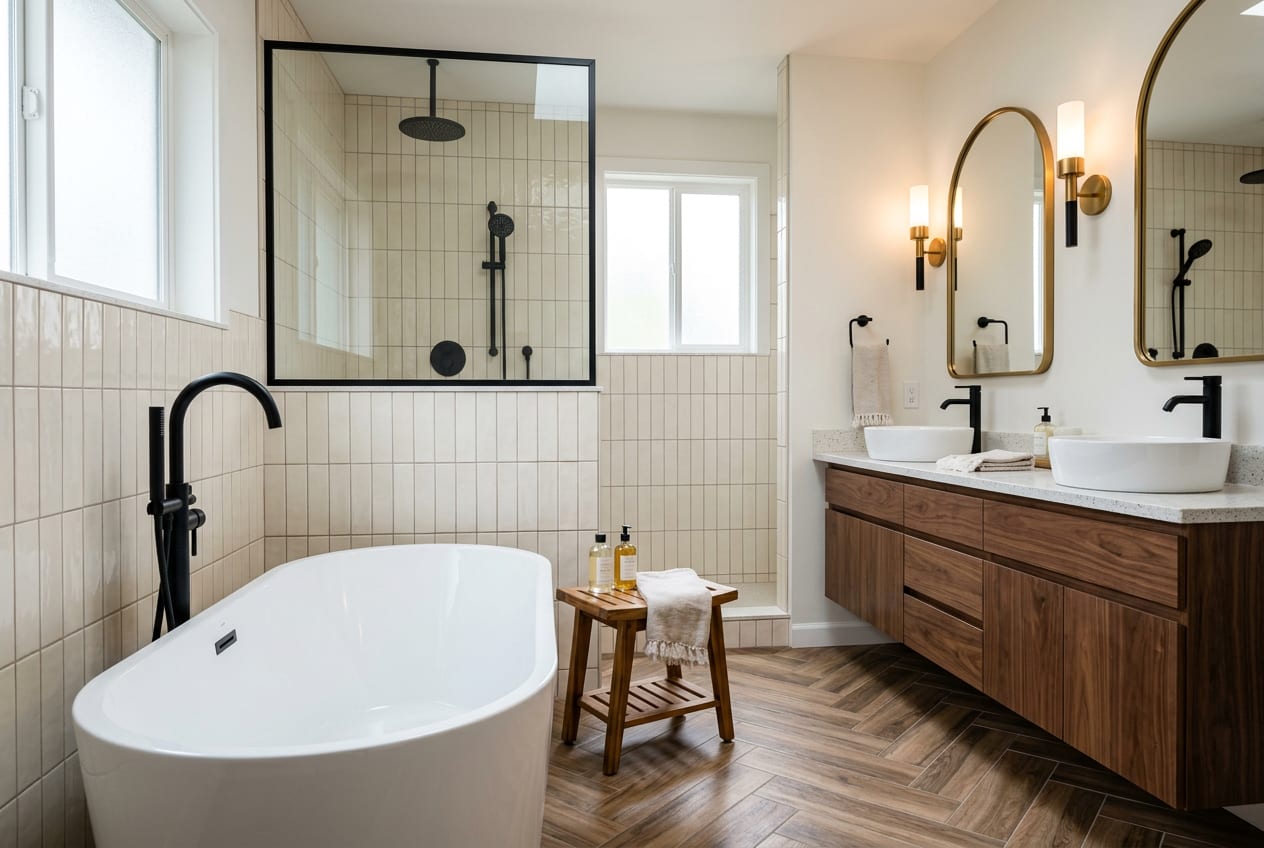 Aguilar Bathroom Remodeling Inc, bathroom remodeling in Puyallup, completed project 3